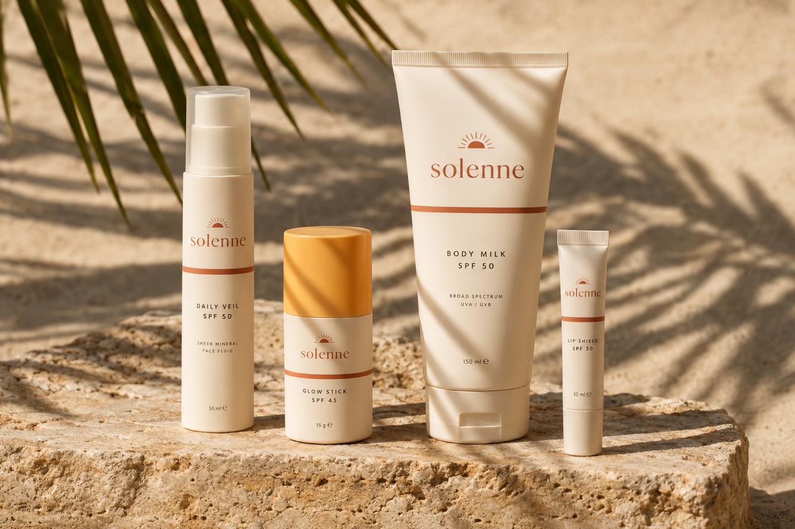 The Solenne Sun Ritual Set: all four products